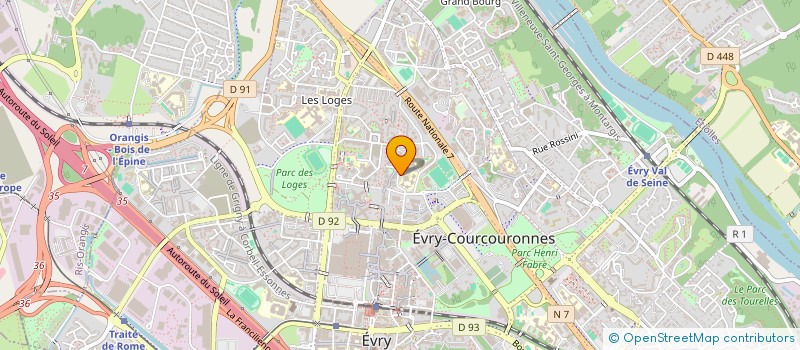 localisation de l'entreprise NGTEX HOLDING  EVRY-COURCOURONNES