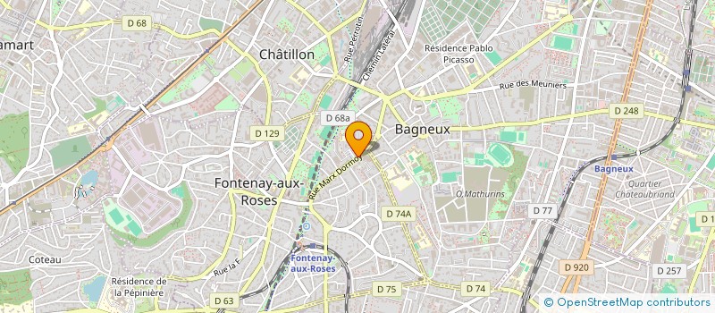 localisation de l'entreprise NGUYEN DIEN TB à FONTENAY-AUX-ROSES