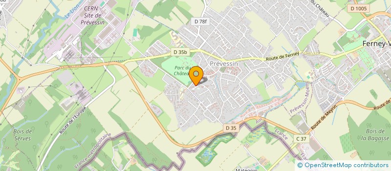 localisation de l'entreprise NGUYEN HUU HANH/GIGANDET  PREVESSIN-MOENS