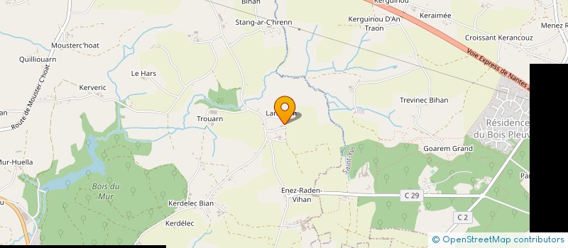 localisation de l'entreprise NGUYEN - LHUILLIER  SAINT-EVARZEC