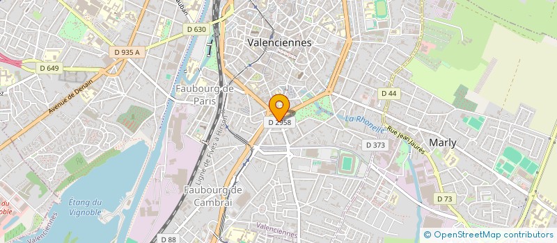 localisation de l'entreprise NGV MAUBEUGE à VALENCIENNES