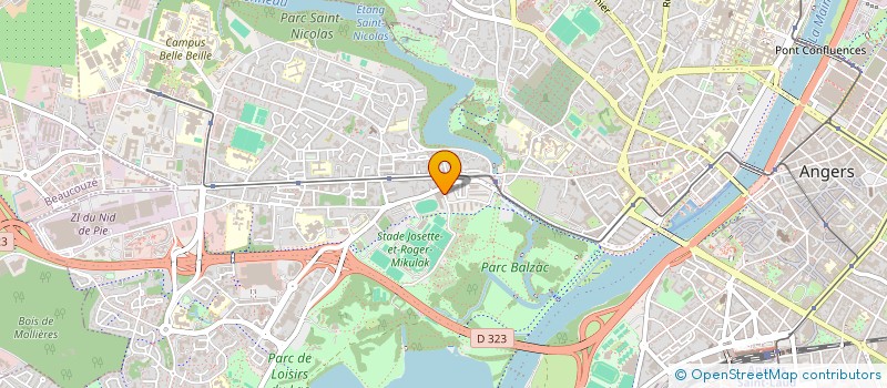 localisation de l'entreprise NH à ANGERS