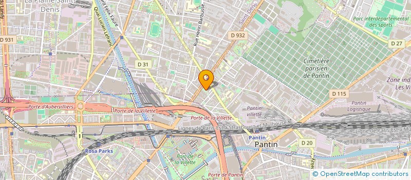 localisation de l'entreprise NH ASSURANCES  PANTIN