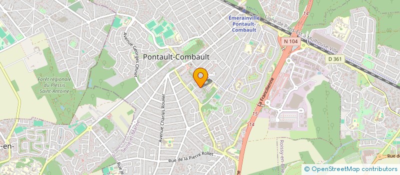 localisation de l'entreprise NH AUTO  PONTAULT-COMBAULT