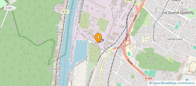 localisation de l'entreprise NH AUTOMOBILE à LE GRAND-QUEVILLY