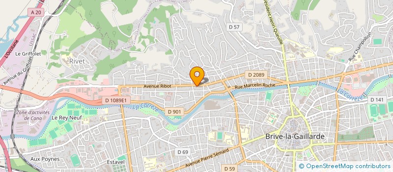 localisation de l'entreprise NH B à BRIVE-LA-GAILLARDE