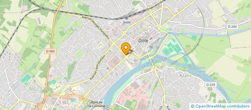 localisation de l'entreprise NH&COIFFURE  DOLE