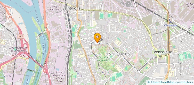 localisation de l'entreprise NH CONSULTING 69  VENISSIEUX