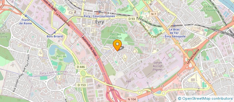 localisation de l'entreprise NH CONSULTING  EVRY-COURCOURONNES