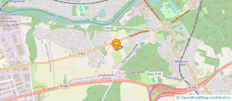 localisation de l'entreprise NH ELEC  MERY-SUR-OISE