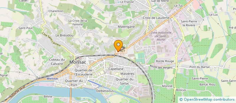 localisation de l'entreprise NH' IMMO  LA VILLE-DIEU-DU-TEMPLE