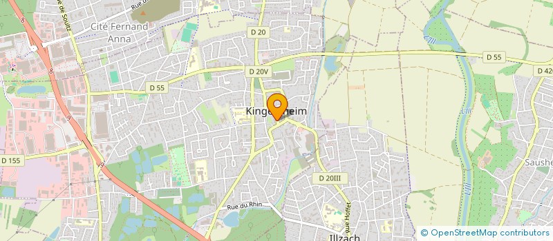 localisation de l'entreprise NH IMMO  KINGERSHEIM