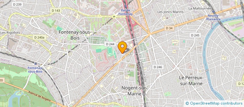 localisation de l'entreprise NH OR  NOGENT-SUR-MARNE