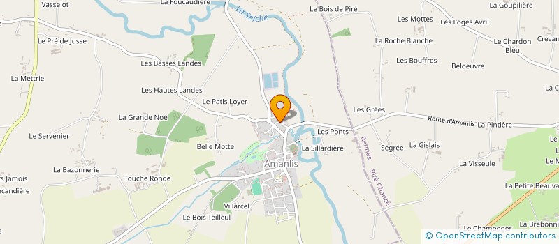 localisation de l'entreprise NH PEINTURE  AMANLIS