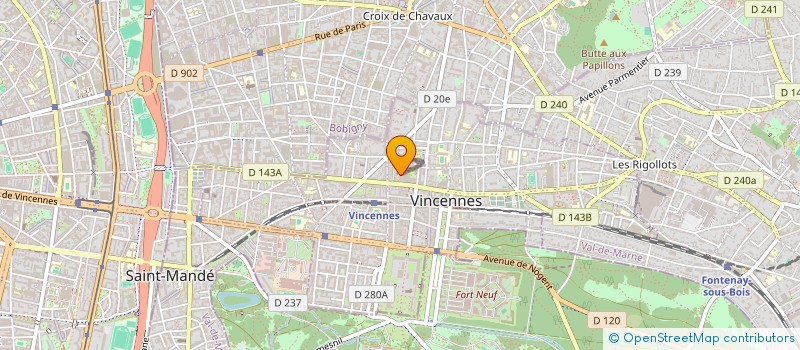 localisation de l'entreprise NH SERVICES PACA à VINCENNES