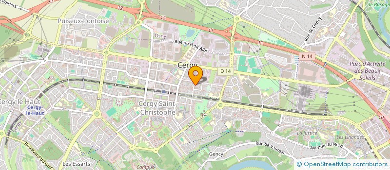 localisation de l'entreprise NH TAXI  CERGY