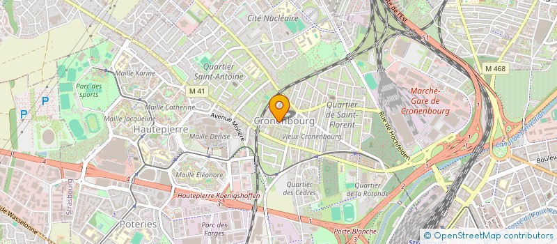 localisation de l'entreprise NH TRANSPORTS à STRASBOURG