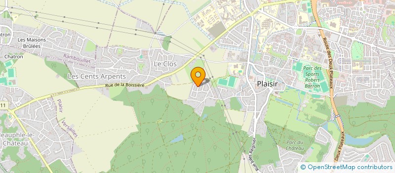 localisation de l'entreprise NHAK DEV à PLAISIR