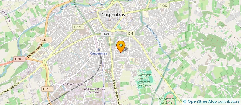 localisation de l'entreprise NHARI PEINTURE à CARPENTRAS