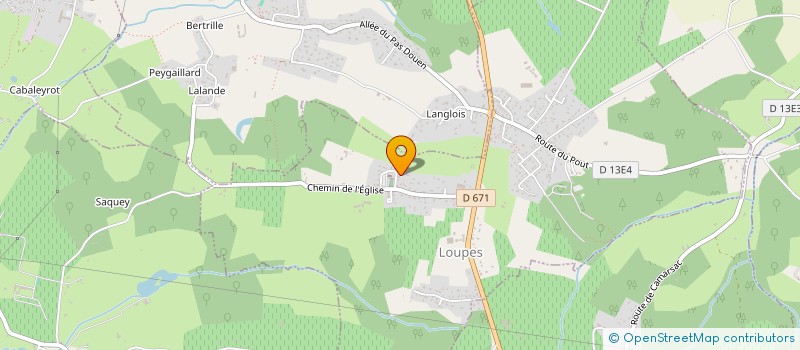 localisation de l'entreprise NHB  LOUPES