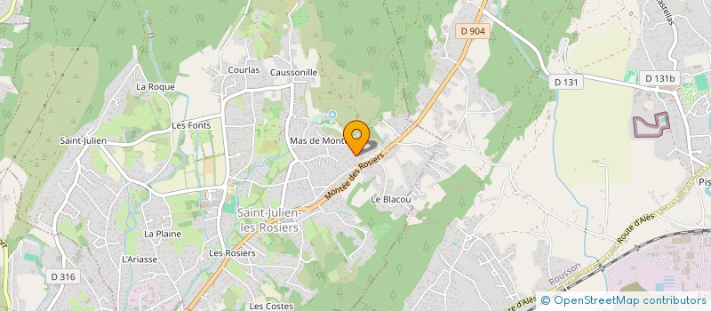 localisation de l'entreprise NHB CONSTRUCTION  SAINT-JULIEN-LES-ROSIERS