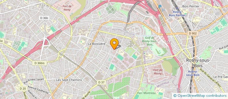localisation de l'entreprise NHB FIBRES à MONTREUIL