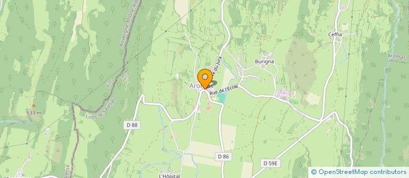 localisation de l'entreprise NHB NETTOYAGE DU HAUT BUGEY  AROMAS