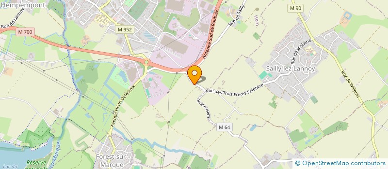 localisation de l'entreprise NHC ENERGIE à HEM