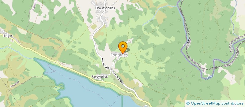 localisation de l'entreprise NHCD  NAUSSAC-FONTANES