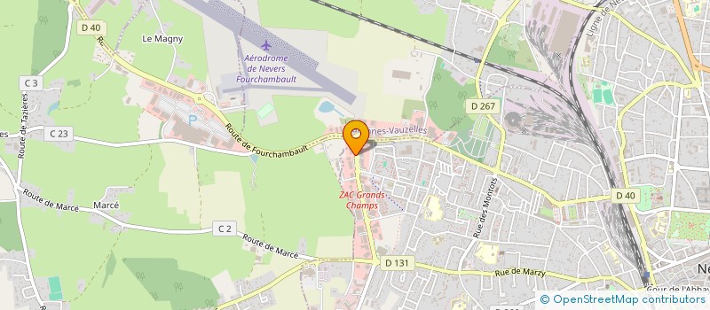 localisation de l'entreprise NHD à NEVERS