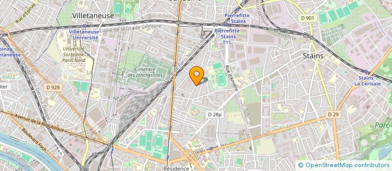 localisation de l'entreprise NHD AUTO à PIERREFITTE-SUR-SEINE