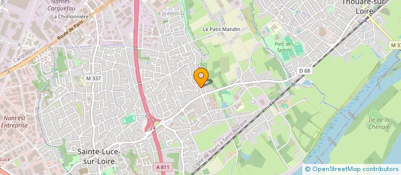 localisation de l'entreprise NHD PROPRETE  SAINTE-LUCE-SUR-LOIRE