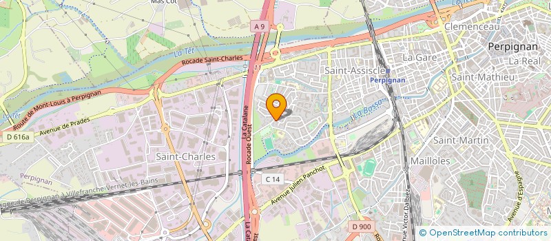 localisation de l'entreprise NHE IMMOBILIER à PERPIGNAN