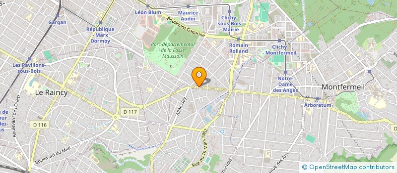 localisation de l'entreprise NHKJ EXPRESS à CLICHY-SOUS-BOIS
