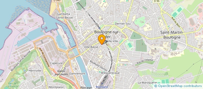 localisation de l'entreprise NHL SERVICES à BOULOGNE-SUR-MER