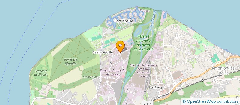 localisation de l'entreprise NHM PLUS à THONON-LES-BAINS