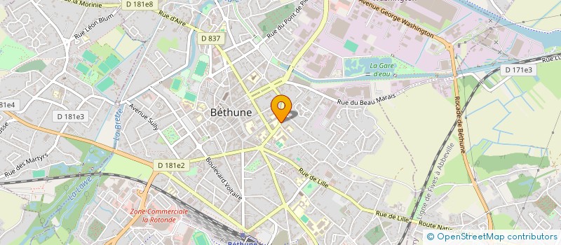 localisation de l'entreprise NHOUSEVAIL à BETHUNE