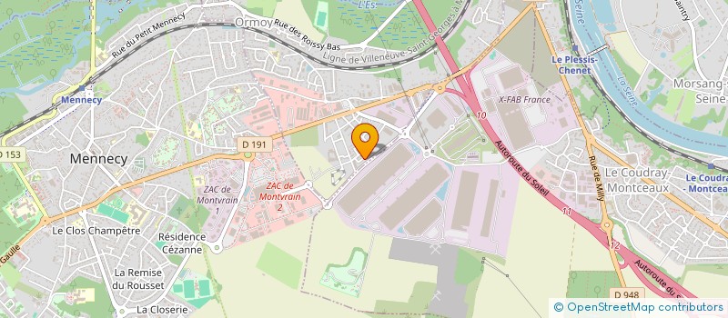 localisation de l'entreprise NHP INVEST  ORMOY