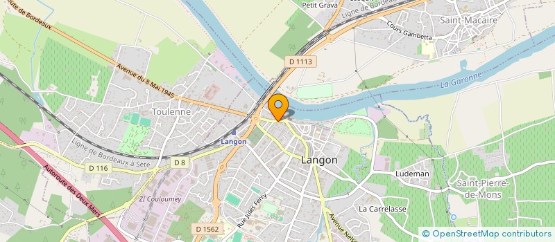 localisation de l'entreprise NI TELECOM à LANGON