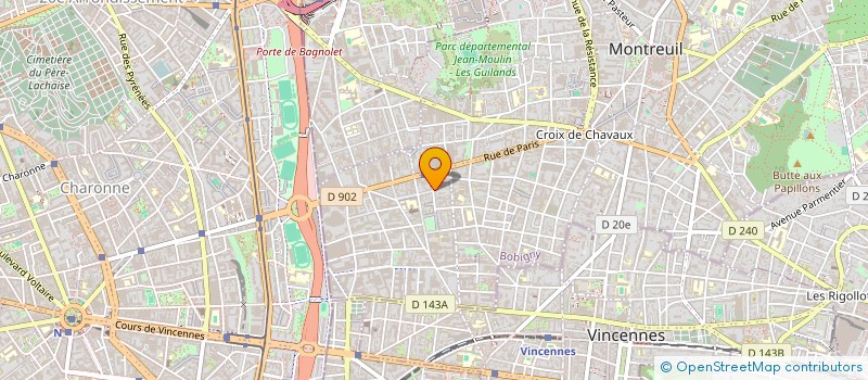 localisation de l'entreprise NIA à MONTREUIL