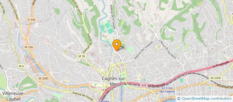 localisation de l'entreprise NIACA  CAGNES-SUR-MER