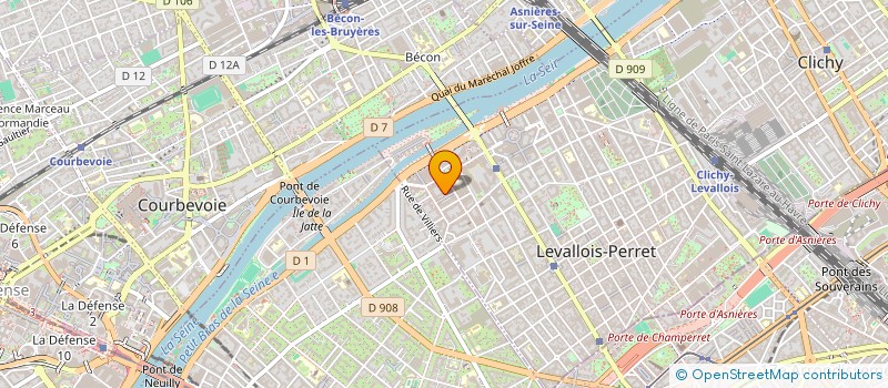 localisation de l'entreprise NIAH SCI à LEVALLOIS-PERRET