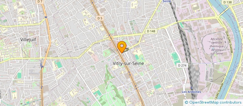 localisation de l'entreprise NIAKANET à VITRY-SUR-SEINE