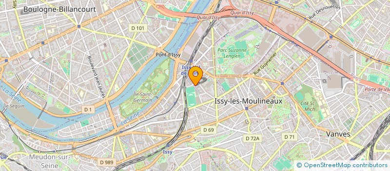 localisation de l'entreprise NIAL à ISSY-LES-MOULINEAUX