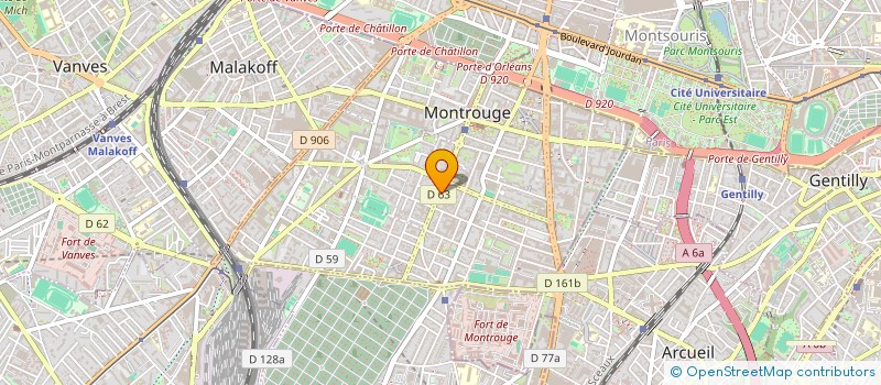 localisation de l'entreprise NIAM MUSIC  MONTROUGE