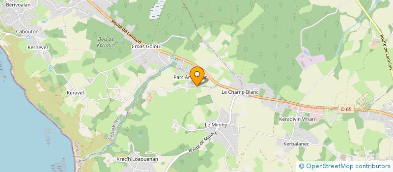 localisation de l'entreprise NIAMOR 29  TREBEURDEN