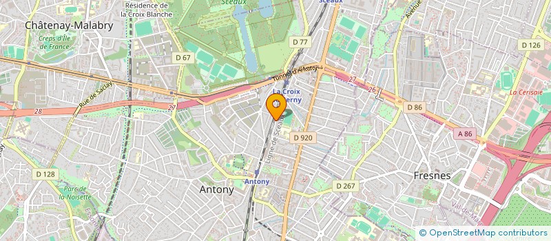 localisation de l'entreprise NIANTEK à ANTONY