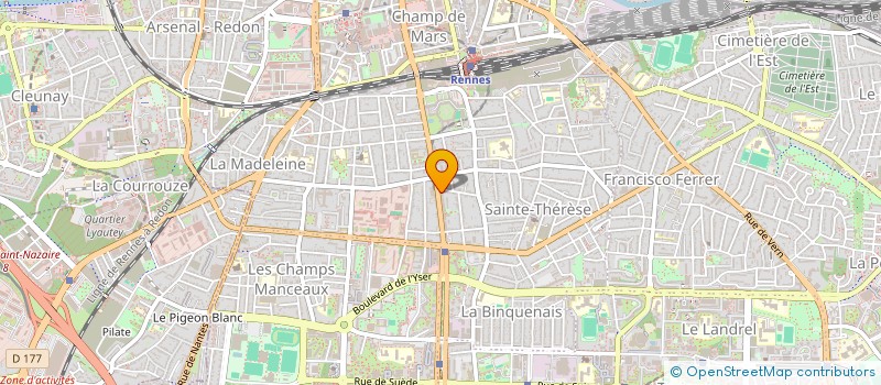localisation de l'entreprise NIB ATHENA à RENNES