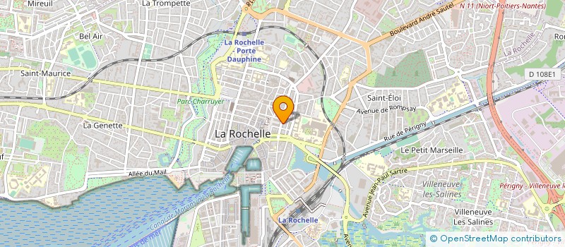 localisation de l'entreprise NIBAT ' INVEST à LA ROCHELLE