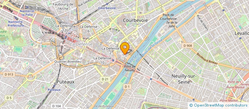 localisation de l'entreprise NIBLO à COURBEVOIE